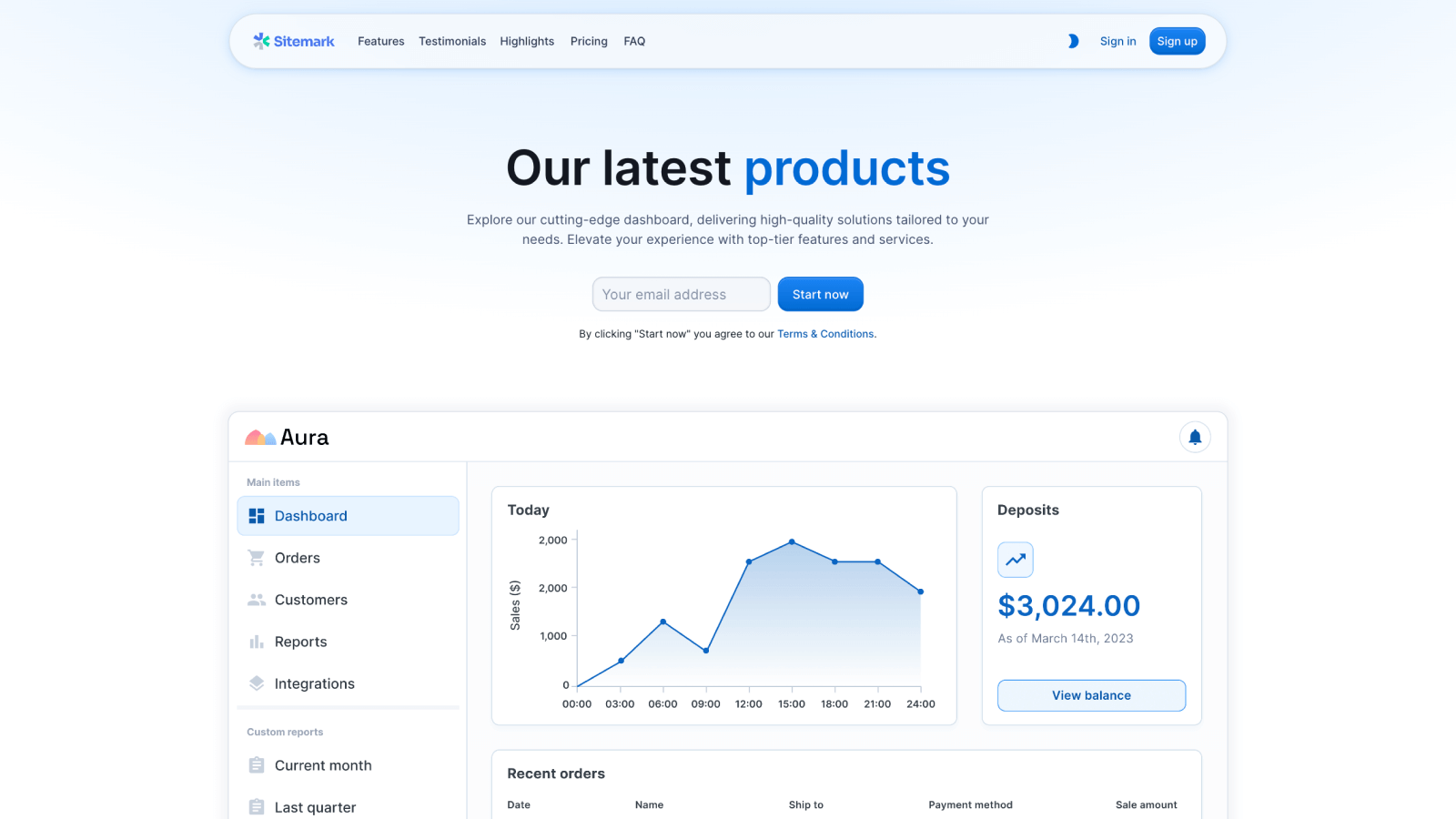 Landing Page